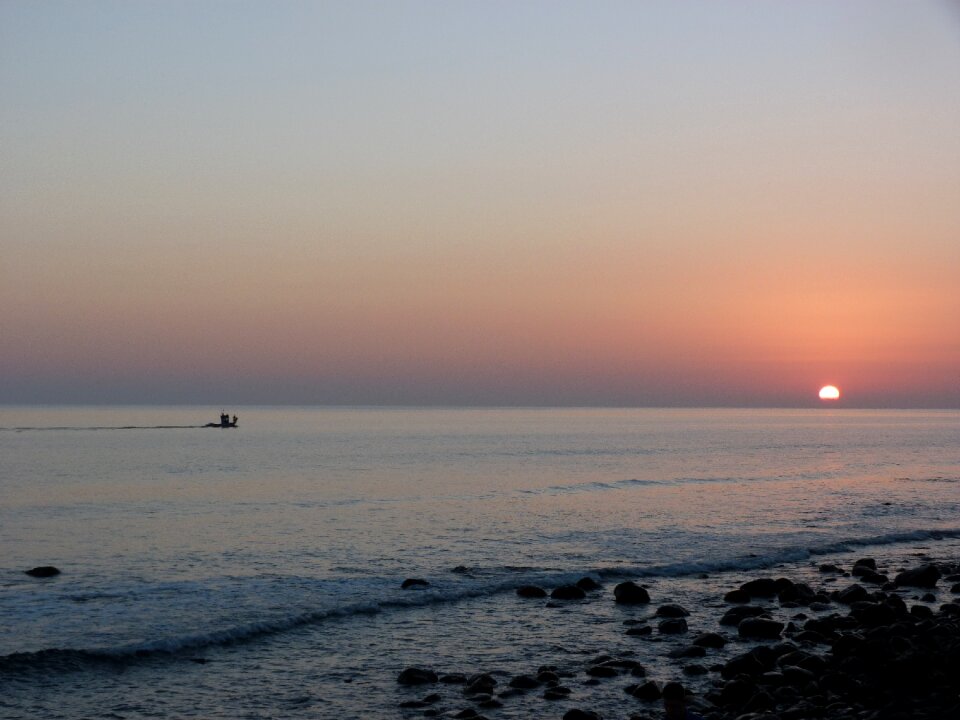 Sunset of sun
