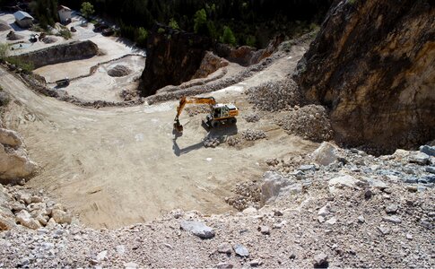 Stones open quarry open pit mining photo