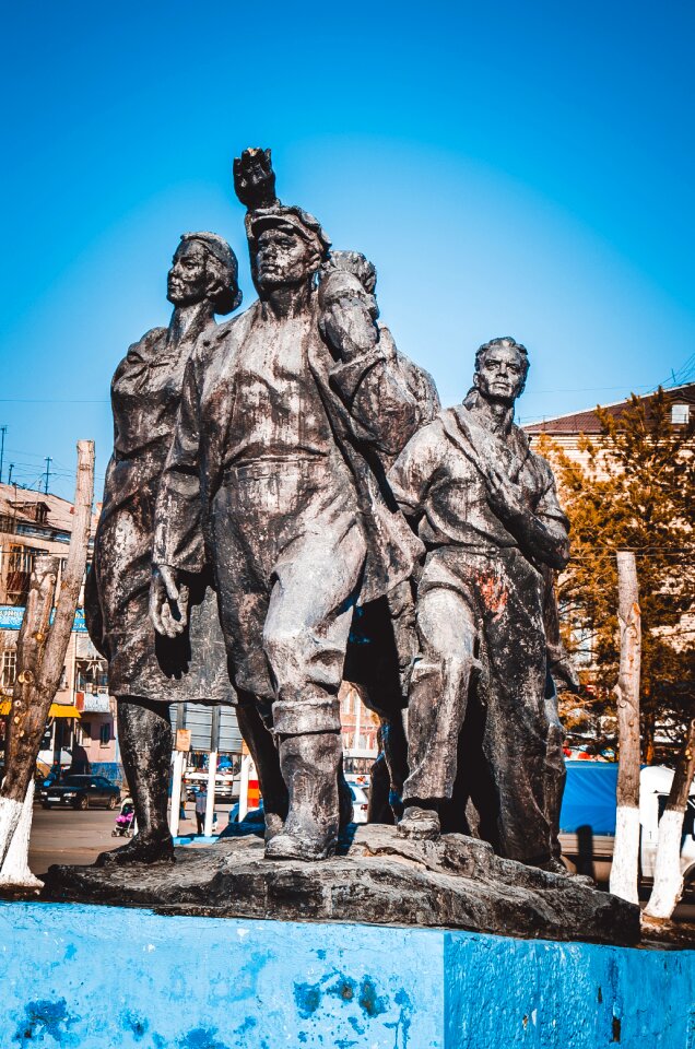 Kazakhstan black monument city
