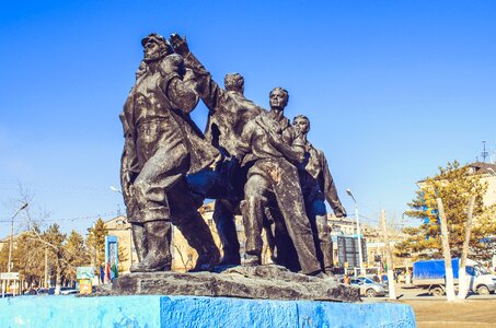 Kazakhstan black monument city