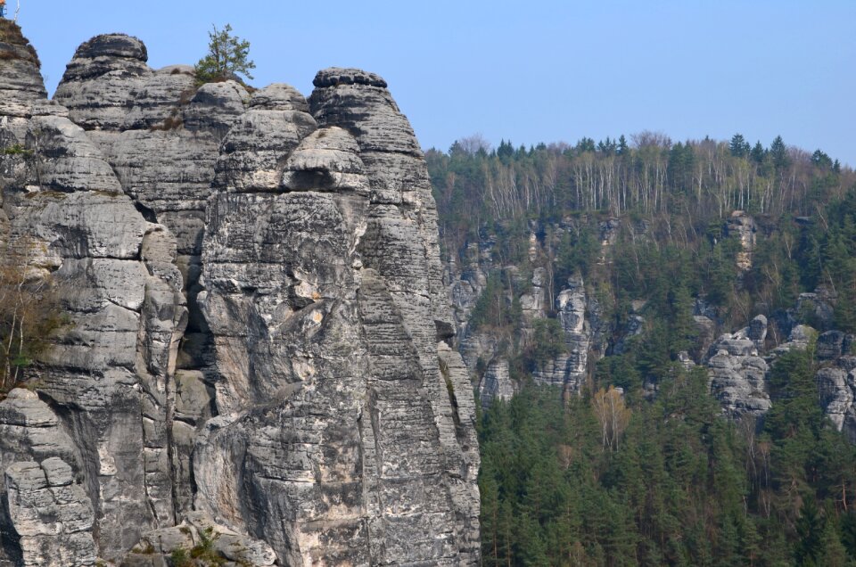Bastei bridge outlook nature