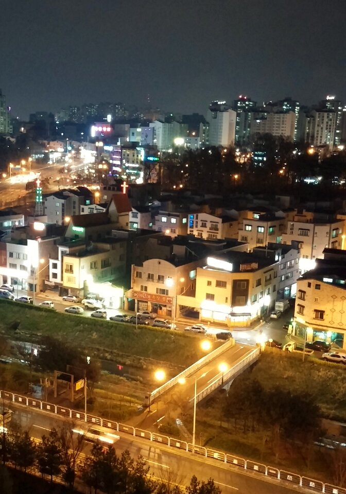 Republic of korea the night sky architecture