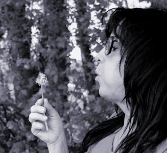 Blow profile person