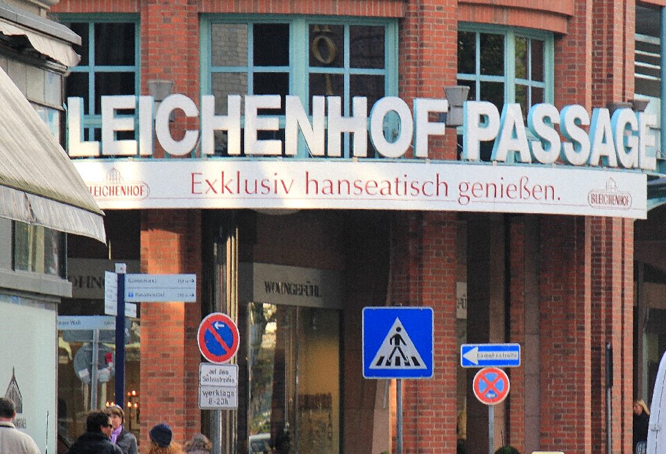 Hanseatic street signs architecture