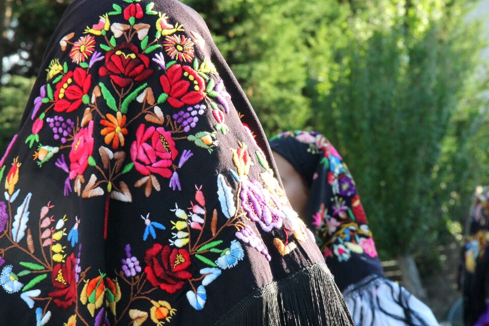 Culture embroidery veils