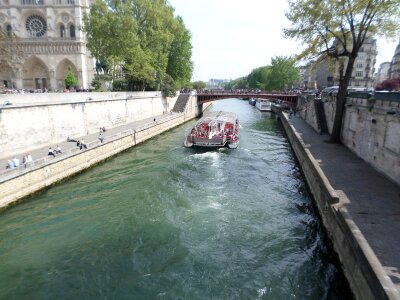 The seine paris france photo