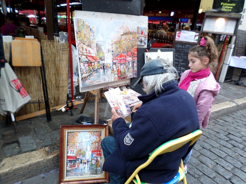 Montmartre hill paris