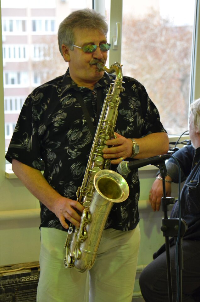 Wind instruments musical instrument saxophonist