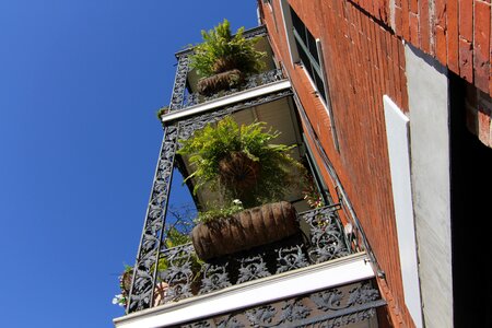 Architecture balcony brick photo