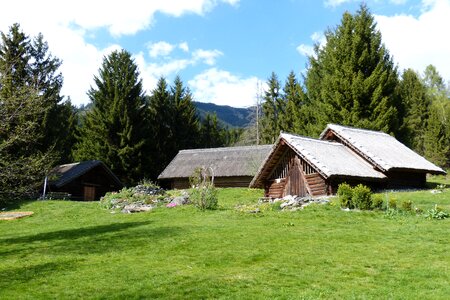 Alpine hut alm