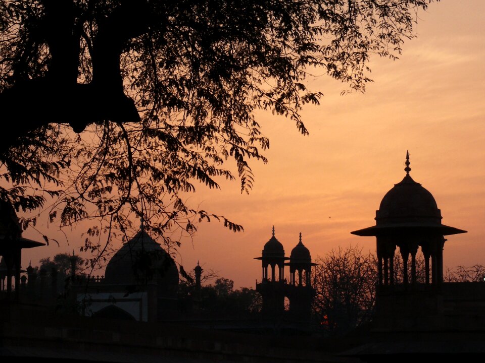 Tomb mausoleum sunset