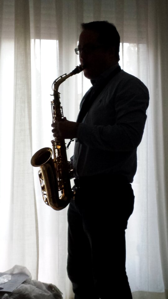 Sax music backlight