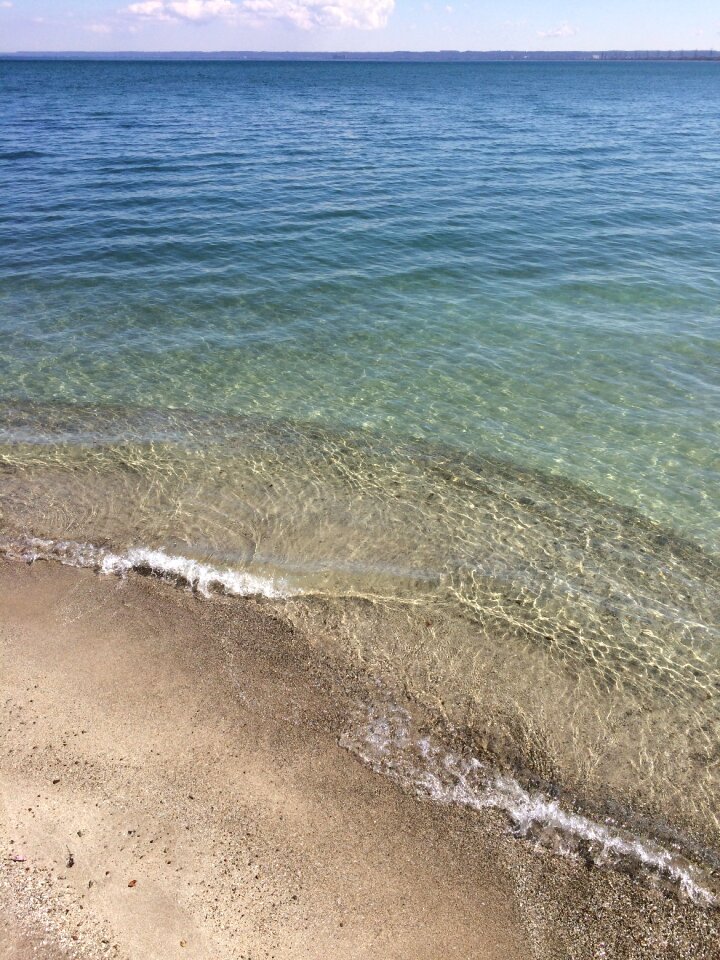 Waves shore shoreline