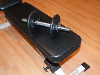 Barbell weight exercise photo
