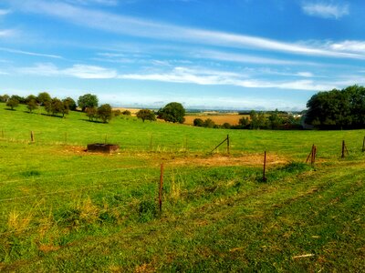 Country countryside fence photo