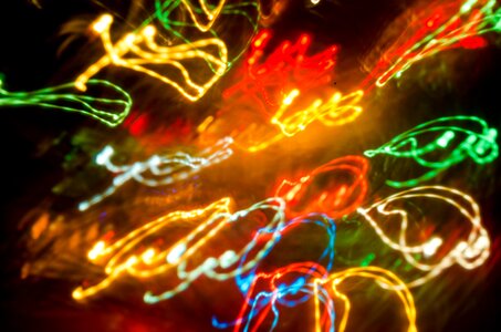 Lights christmas blur photo