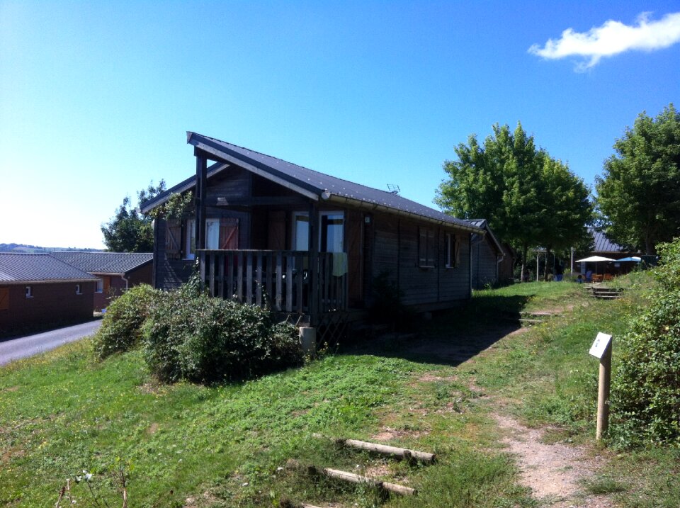 Camping tarn cottage in the countryside landscape tarn