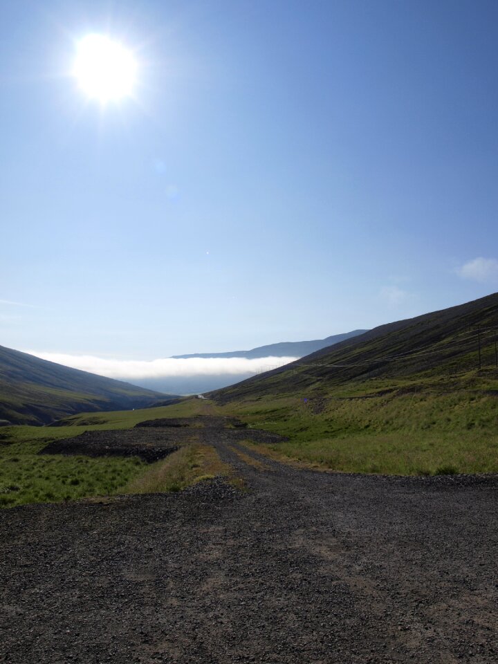 Iceland landscape sun