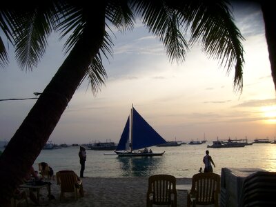 Philippines silhouettes sea