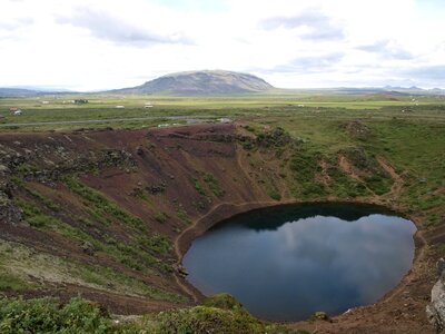 Iceland landscape lake photo