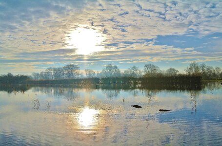 Country landscape reflexion photo