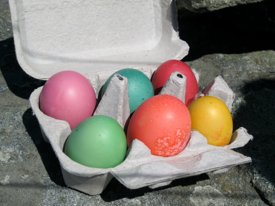 Easter tradition painted eggs