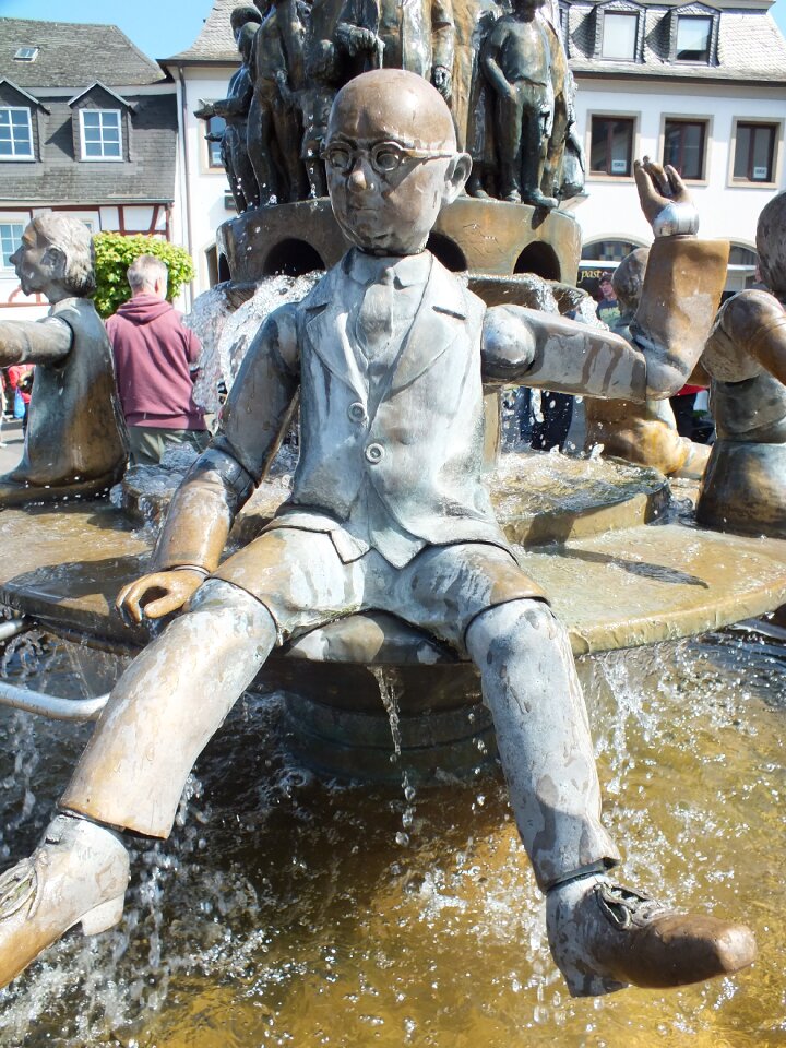 Gargoyle figure water feature