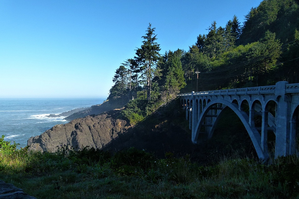 Coast rocks oregon usa