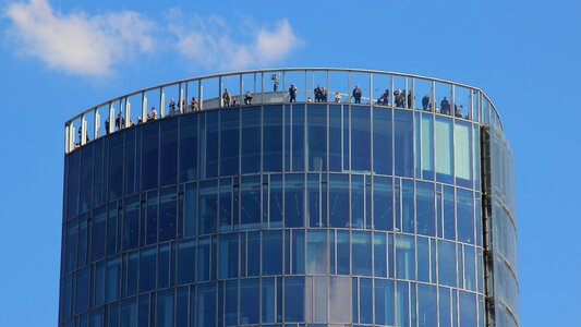 Human sky viewpoint photo