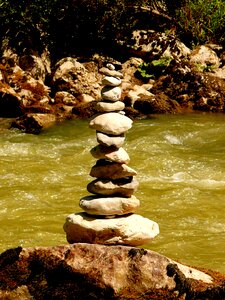 Waymarks mark river