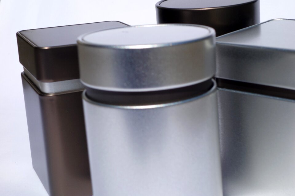 Storage jars cans packaging