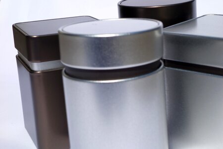 Storage jars cans packaging