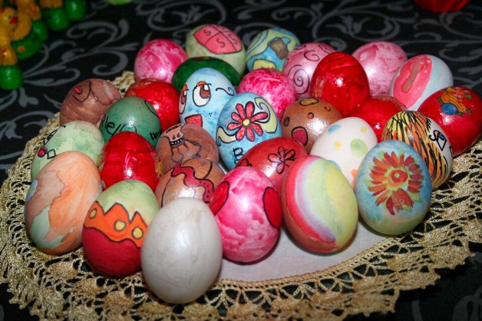 Colorful easter eggs lots of eggs easter eggs
