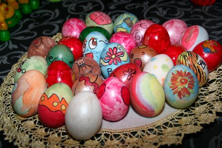 Colorful easter eggs lots of eggs easter eggs photo