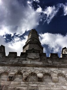 Sky clouds stone