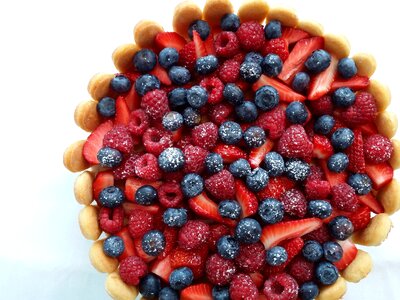 Cake delicious blueberries