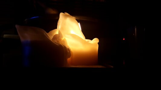Flame burning romantic