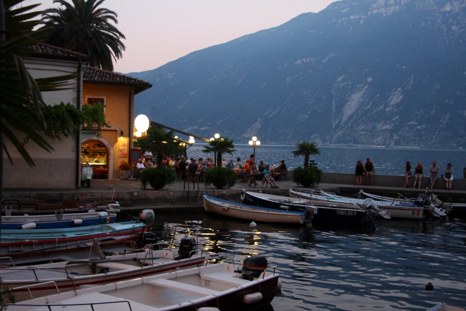 Bank lakeside italy