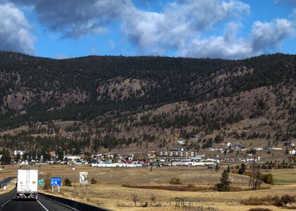 Canada landscape small town