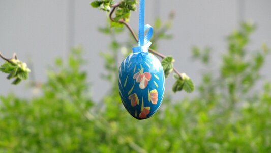 Easter eggs tree decorations colorful