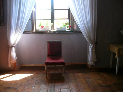 Outlook window with chair palace romance
