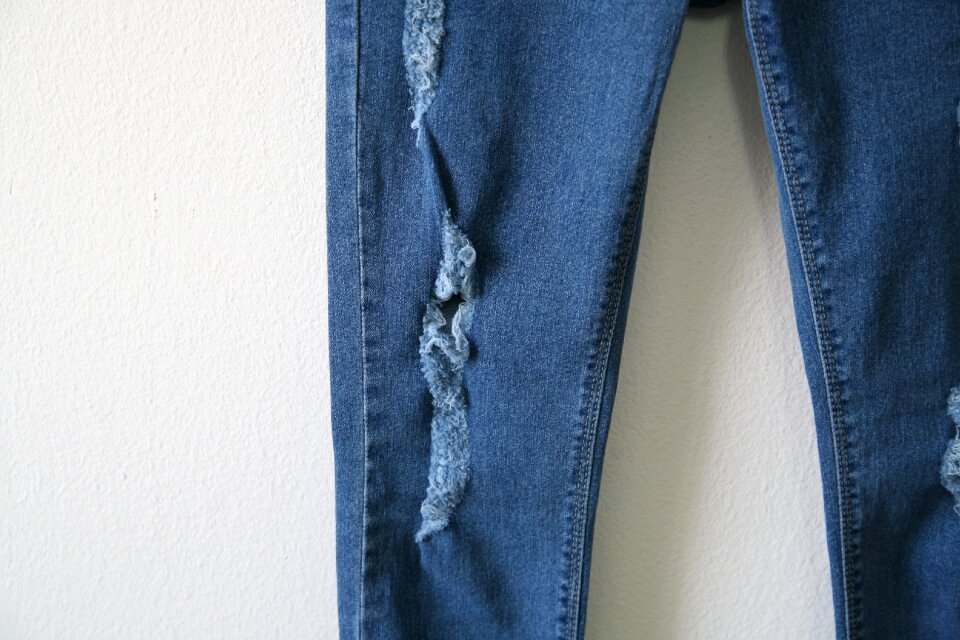 Jeans detail bonded