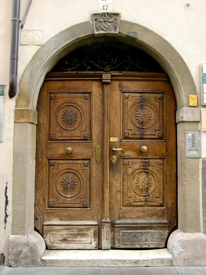 House entrance doors input