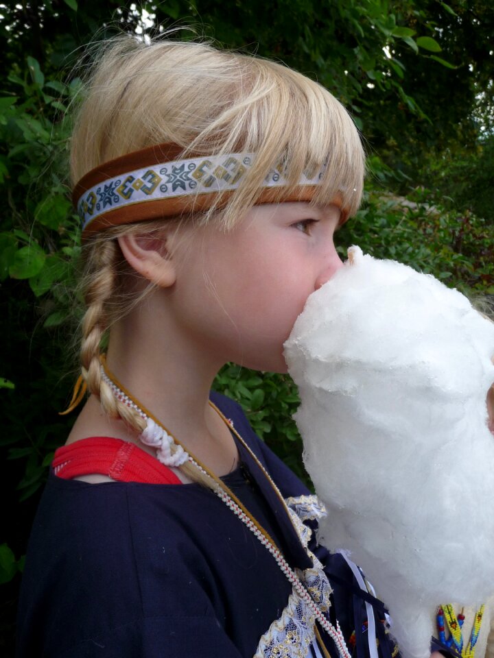 Cotton candy blond child