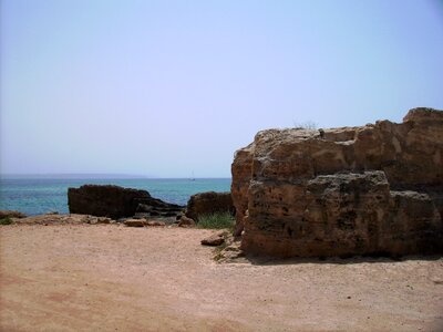 Sailing vessel sand beach