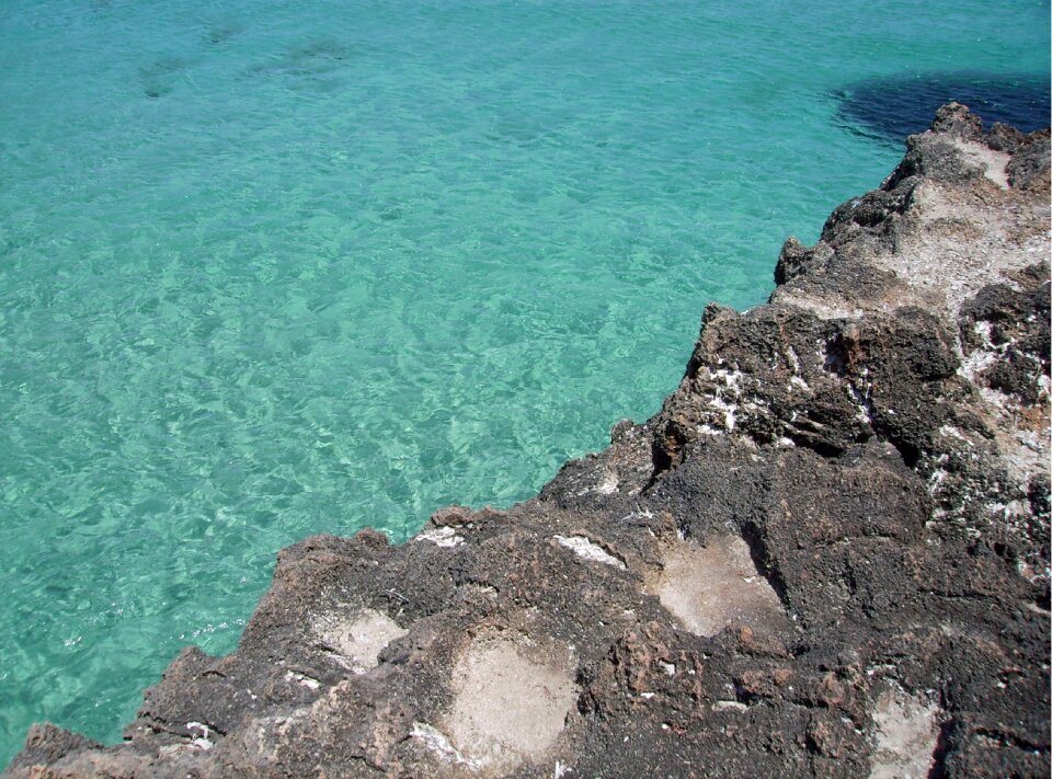 Rock clear clear water
