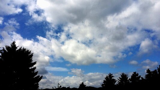 Dark clouds sky landscape