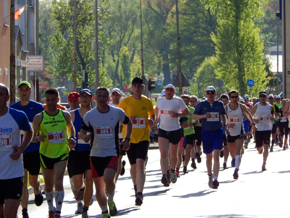 Marathon jogging race