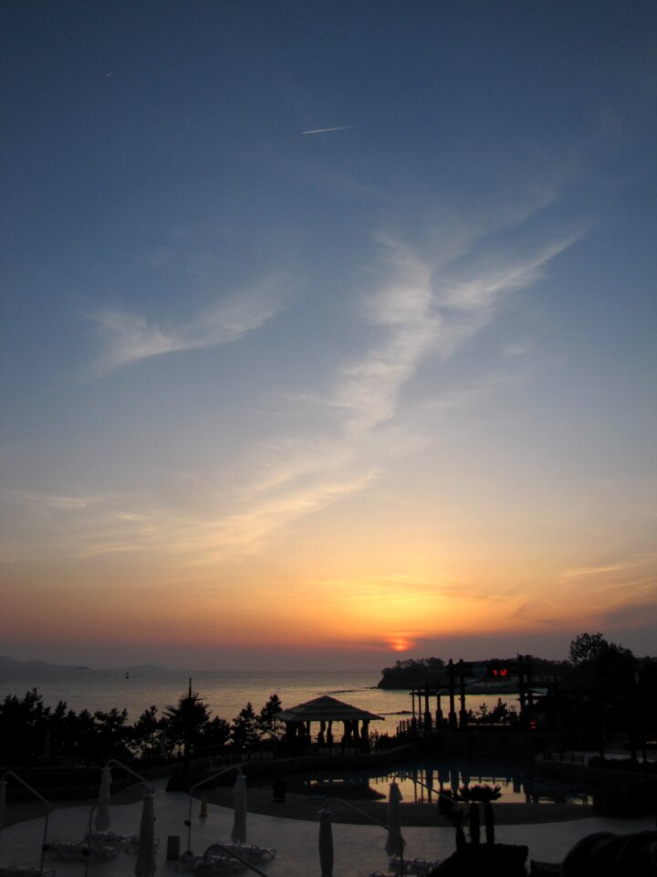 Sky glow-in the sky sunset