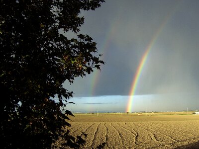 The rainbow campaign gray sky photo